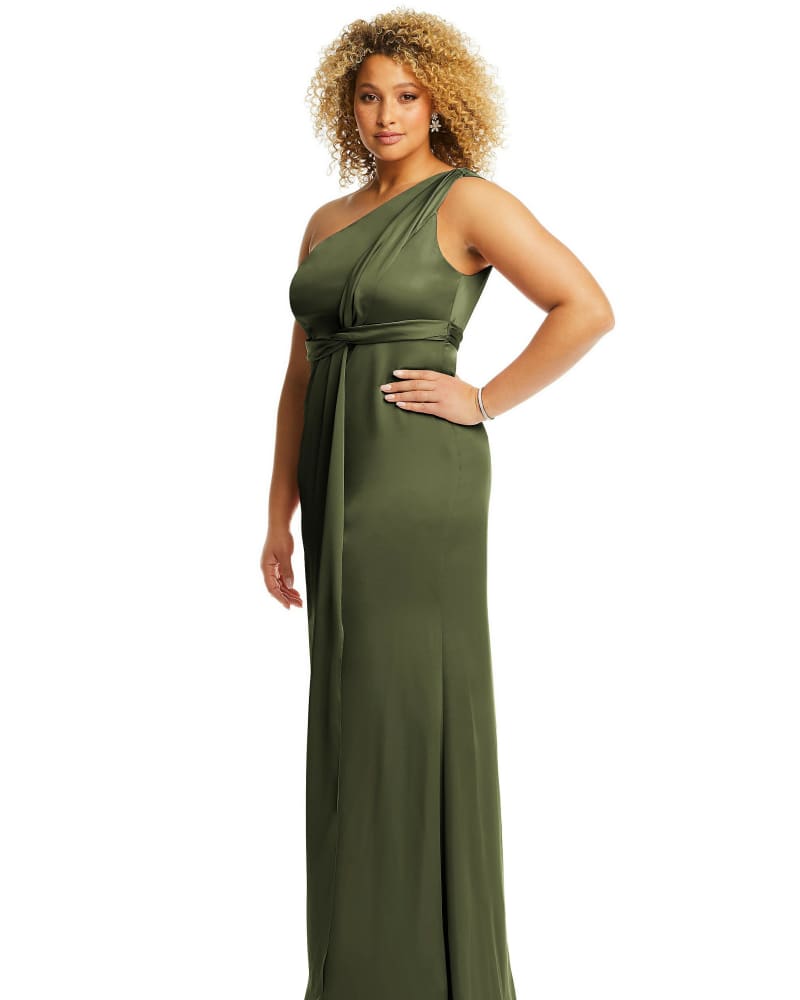 Twisted off shoulder infinity dress top